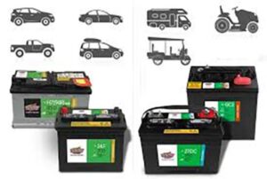 tall and short car battery